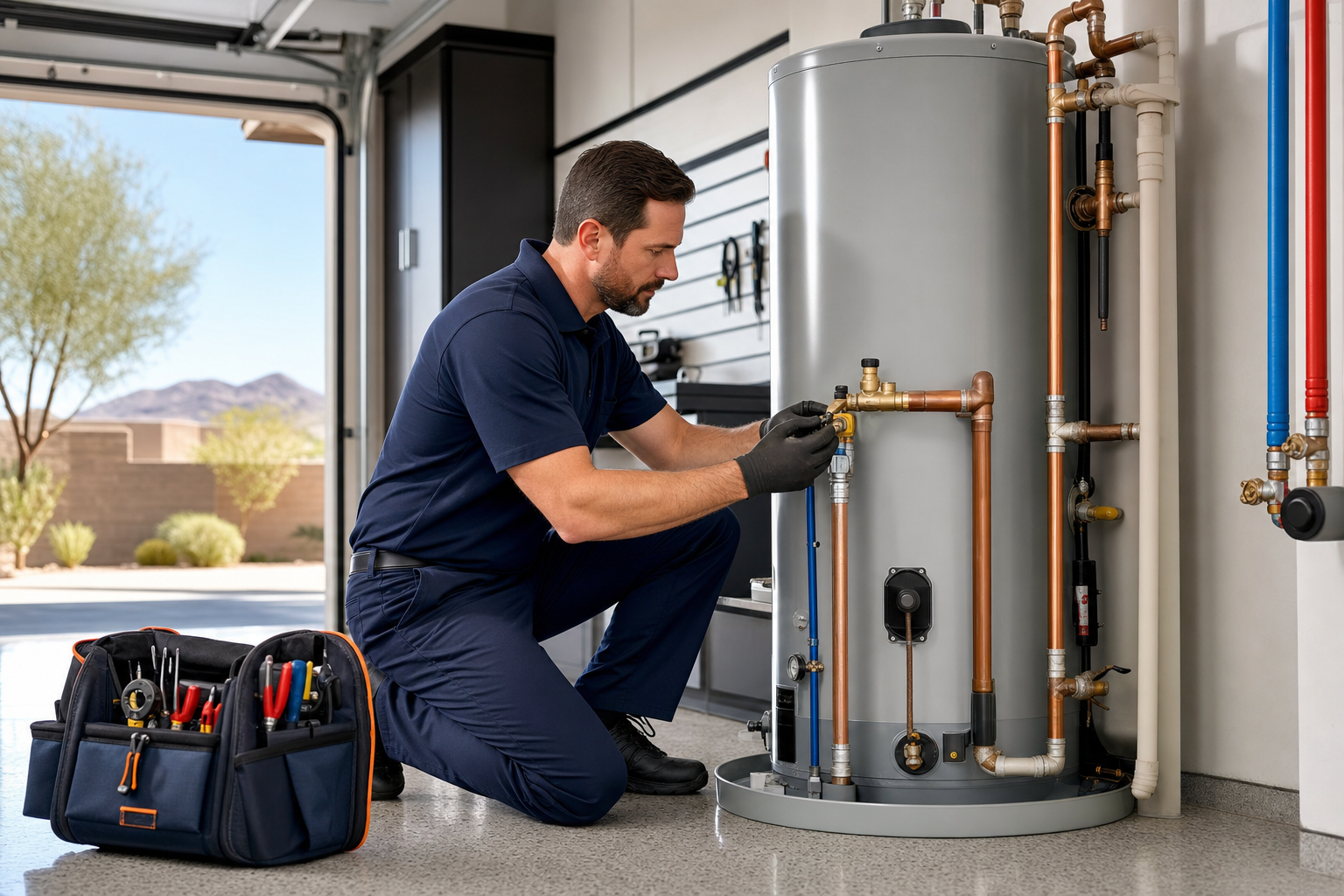 Water heater plumber in Bullhead City AZ